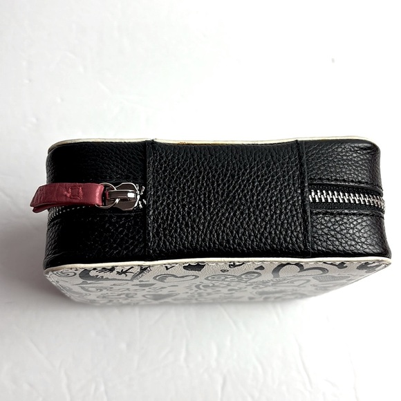 Brighton black and white heart print Leather Jewelry Box - Picture 9 of 11